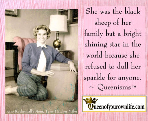 She was the black sheep of her family but a bright shining star in the ...