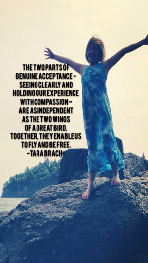 iPhone wallpaper image quote by Tara Brach. #radicalacceptance # ...