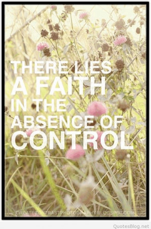 Absence of control quote