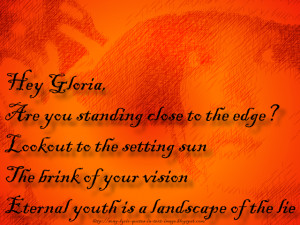 Viva La Gloria! - Green Day Song Lyric Quote in Text Image