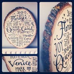 Typography wood burn - commission for a 5th wedding anniversary (wood ...