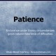 ... Quotes For You: The Value Of Patience In Leadership Quote In Blue