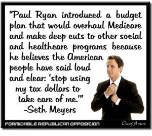 Paul Ryan Listens To You! Seth Meyers Cartoon