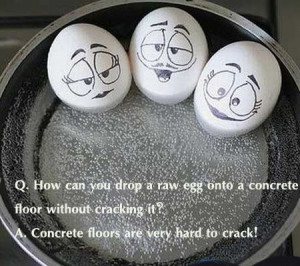 Concrete floors are very hard to crack