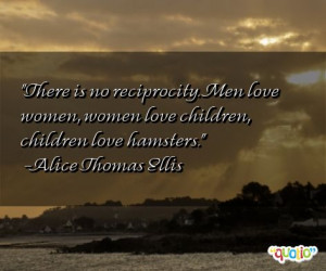 reciprocity men love women women love children children love hamsters ...