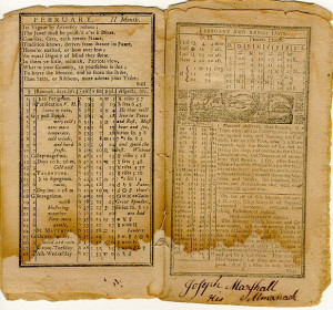 forecast from Poor Richard's Almanac . (Image courtesy of learnnc ...