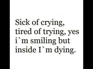 So tired of it I'm trying to help you and everytime you hurt me when ...