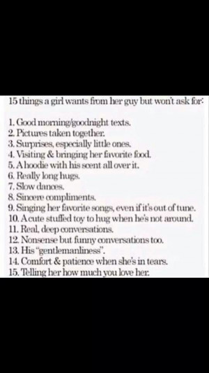 What a girl wants