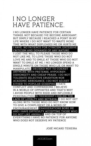 no longer have patience quote poster by wocado september 3 2014 i no ...
