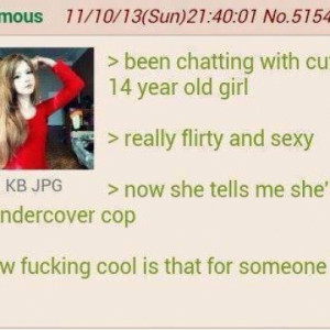 Anon Meets a Super Smart Undercover Cop In High School