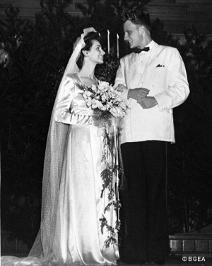 Ruth and Billy Graham on their wedding day, August 13, 1943 - Montreat ...