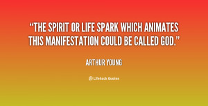 The spirit or life spark which animates this manifestation could be ...
