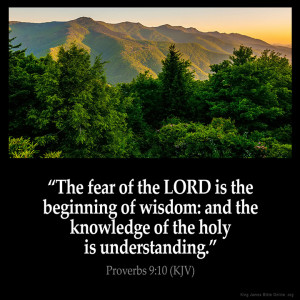 Proverbs 9:10 Inspirational Image