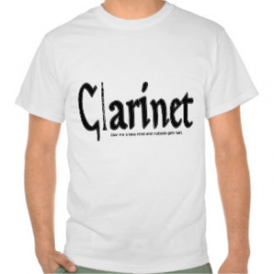 Clarinet - Humor Orchestra Marching Band Tee Shirt