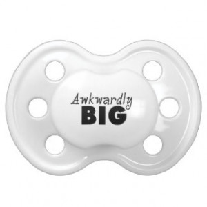Awkwardly Big Funny Sayings BooginHead Pacifier