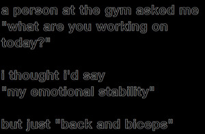 emotional stability #fitness #great workouts #back workouts