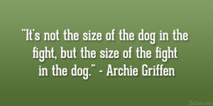 Archie Griffen Quote
