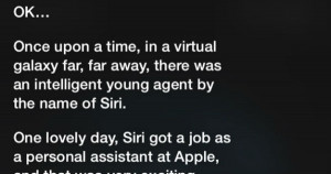 siri tells a bedtime story