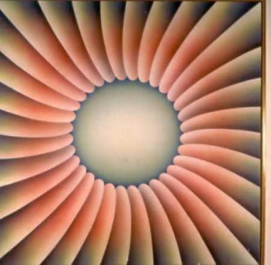 Judy Chicago's 1973 painting 'Through the Flower' is one of a number ...