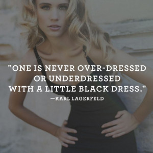Little Black Dress quote #redStyle