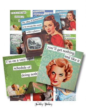 Retro Brazen Broads Quotes 2 x 2 Inch Digital Collage Sheet Scrabble ...