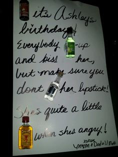 21st Birthday Shot Poster