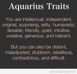 Aquarius Traits quotes