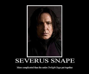 In case you didn't know, Professor Snape has his own Twitter account ...