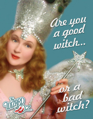 Wizard of Oz Good or Bad Witch - Buy this tin sign at AllPosters.com