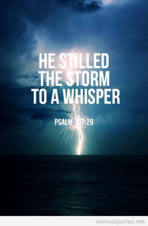 Storm God Psaml quote