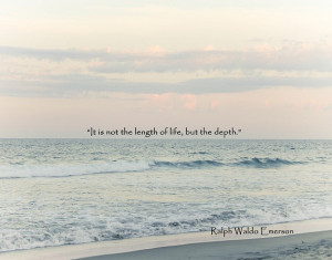 Beach Quote Ocean Photography Ralph Waldo Emerson Pastel Blue Teal ...
