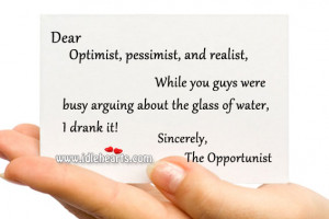 Opportunist Quotes Funny The opportunist ♥. unknown