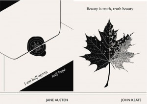 Lovely Literary Art Prints featuring quotes By Famous Authors...