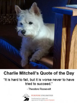 Charlie Mitchell's Quote of the Day!