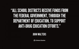 All school districts receive funds from the federal government ...