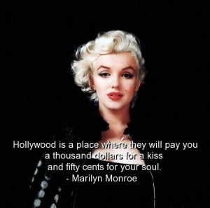 Marilyn monroe quotes sayings about hollywood money soul