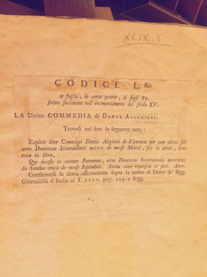 facebook page offered this page from the divine comedy