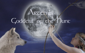 The Goddess Artemis: Wallpaper by jediprincess