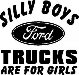 Ford Silly Boy Trucks For Girl #759 Vinyl Decal Sticker