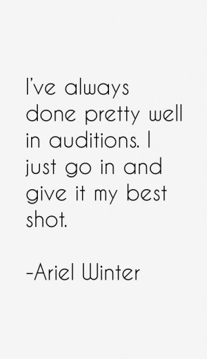 Ariel Winter Quotes amp Sayings