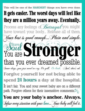 Inspirational Words for Mamas with Preemies