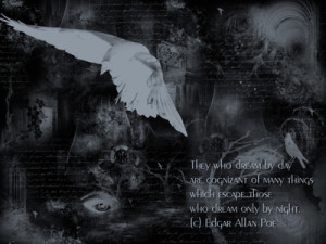poe Black dark gothic Grey mystery poem poet quotes white HD Wallpaper ...