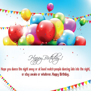 free greeting card happy birthday balloon quotes wallpaper Wallpaper ...