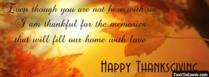 Thanksgiving Quote Facebook Timeline Cover Facebook Cover