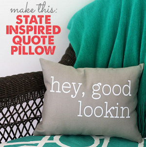 quote pillow diy state inspired quote pillow