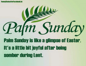 Palm Sunday Easter Picture easter sunday By Funnystatusforfacebook.in