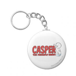 Casper the Friendly Ghost Red Logo 2 Keychain