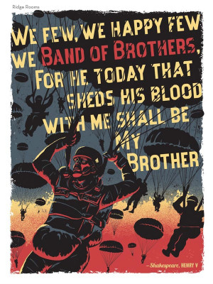 BAND OF BROTHERS WWII print for gallery show