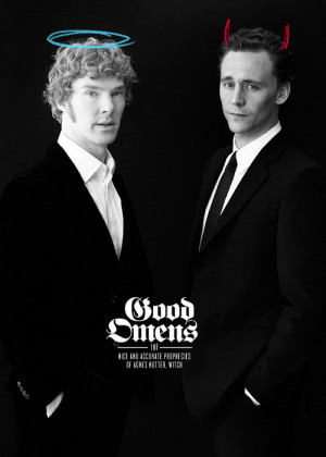 ... Cumberbatch Neil Gaiman tom hiddleston good omens terry pratchett