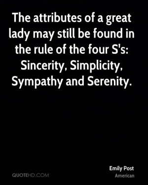 The attributes of a great lady may still be found in the rule of the ...